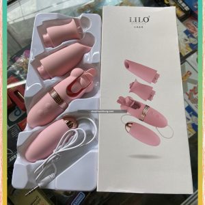 Trứng rung Lilo cao cấp bộ 4 trứng rung, quạt, liếm, thổi hút
