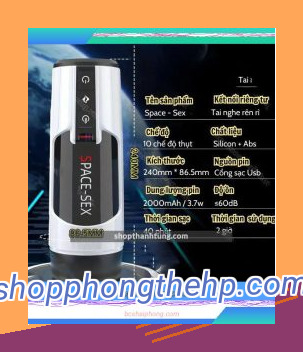 Alternative view of Âm đạo giả tự động Space Sex tại Hải Phòng Thụt – rung – rên – tỏa nhiệt
