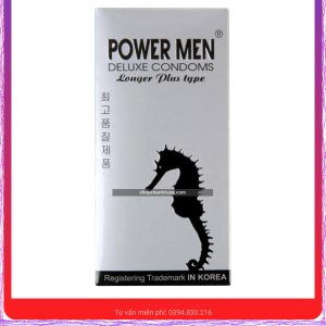Bao Cao Su Chống Xuất Tinh Sớm Power Men Longer Plus Hộp 12 Chiếc