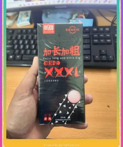 Bao cao su gai bi 3cm XXXL to hơn dài hơn, hộp 10c