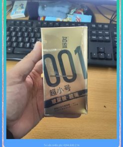 Bao cao su size nhỏ 45mm SMALL 001 gel bôi trơn, kéo dài thời gian
