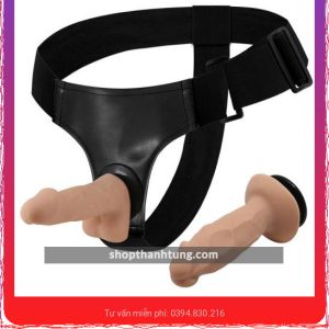 Dương vật giả dây đeo cho Les Jessica Trap On combo 2 đầu dương vật mềm