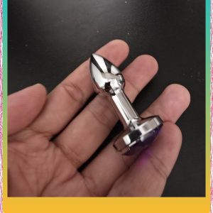 Phích cắm kích thích hậu môn inox đính đá 1.5cm