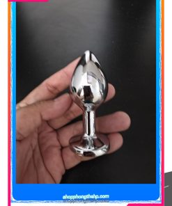 Alternative view of Phích cắm kích thích hậu môn inox đính đá 3cm