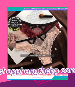Alternative view of Quần lót lọt khe tại Hải Phòng 2574 màu đen, sexy đan dây sau