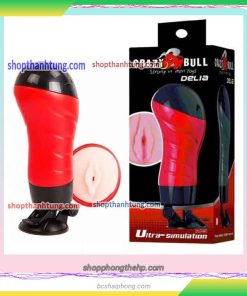 Âm đạo giả gắn tường rung rên Crazy bull Delia