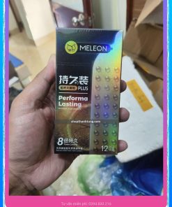 Bao cao su Meleon Performa Lasting 8 Times - Hạt nổi lớn, kéo dài thời gian gấp 8 lần