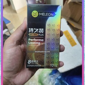 Bao cao su Meleon Performa Lasting 8 Times - Hạt nổi lớn, kéo dài thời gian gấp 8 lần