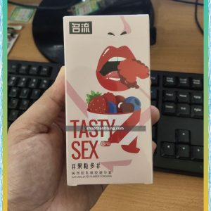 Bao cao su Oral Tasty S.E.X quan hệ bằng miệng hương dâu
