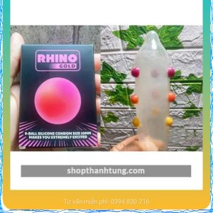 Alternative view of combo 2 chiếc Bao Cao Su Rhino Gold 9 Bi Lớn