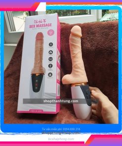 Dương vật giả rung thụt sưởi nhiệt Pao Wang – Giống thật, siêu mềm