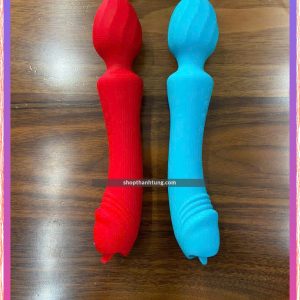 sextoy 2 đầu, một đầu rung, một đầu lưỡi liếm